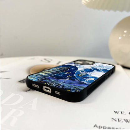 Cosmic Ocean Drift Glass Case