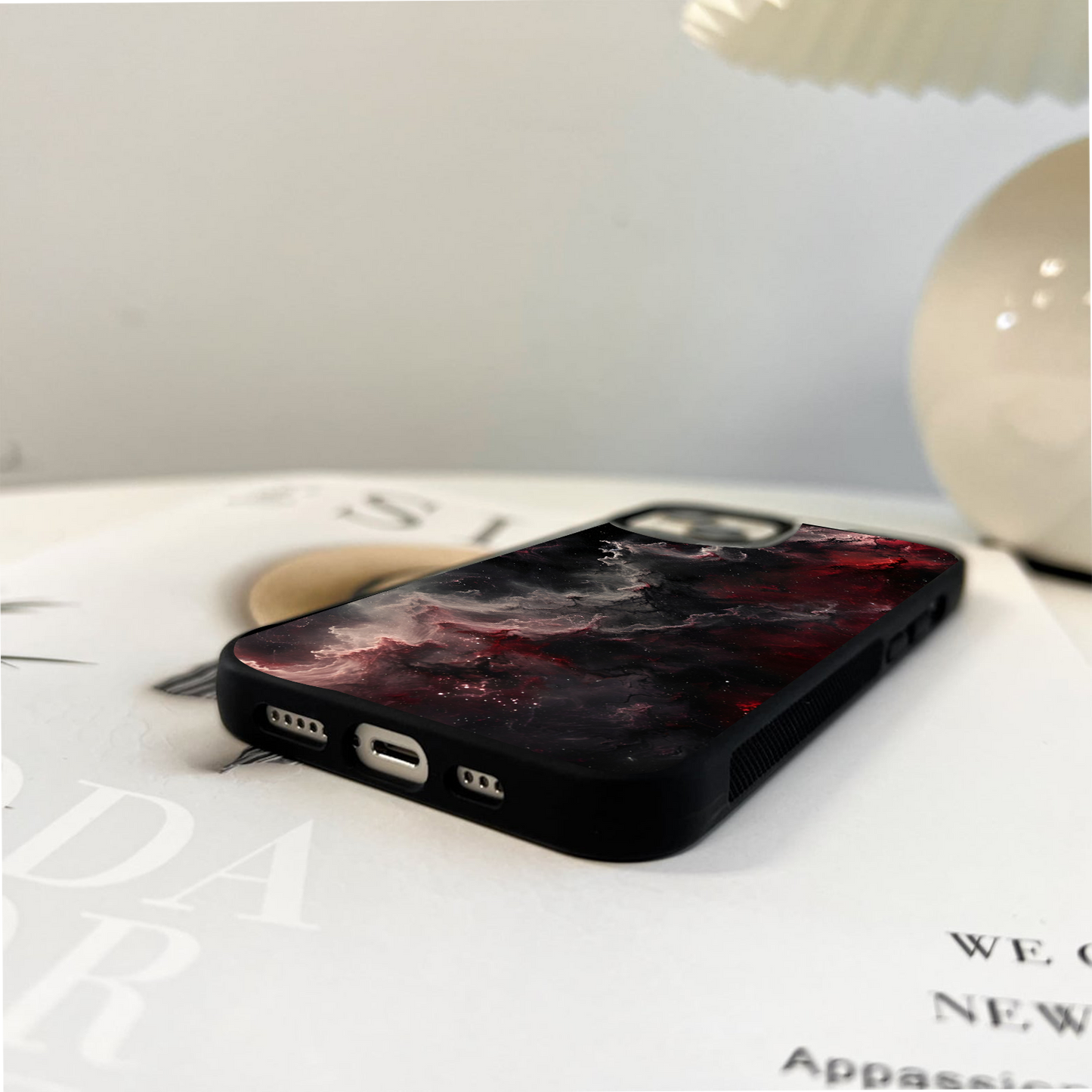 Marble Clouds Glass Case