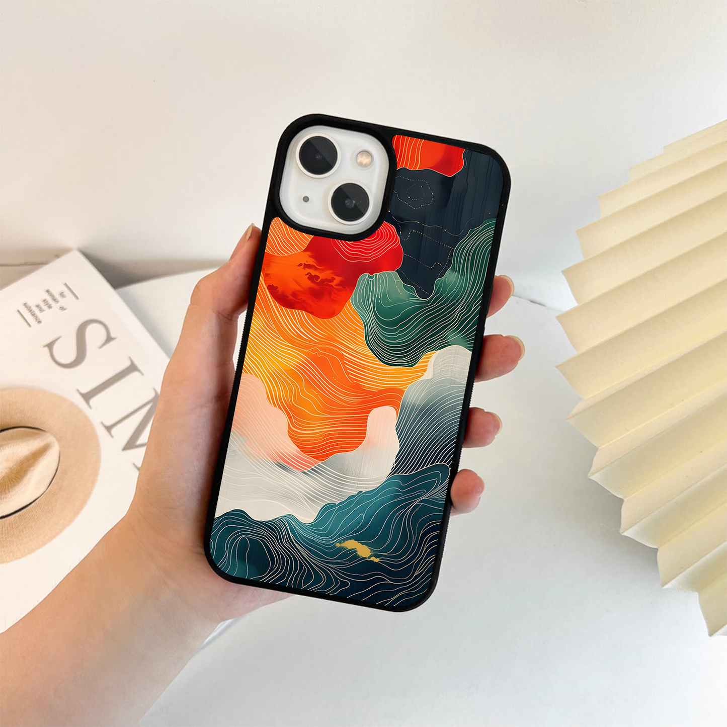 Water Sunset Glass Case