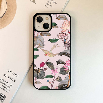 Whispering Floral Serenity Glass Case