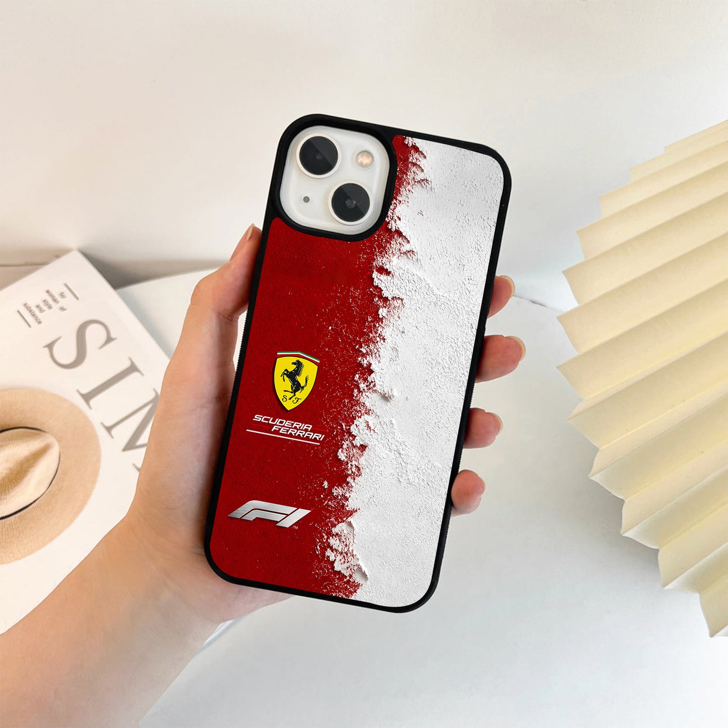 Scuderia Ferrari Racing Colors Glass Case