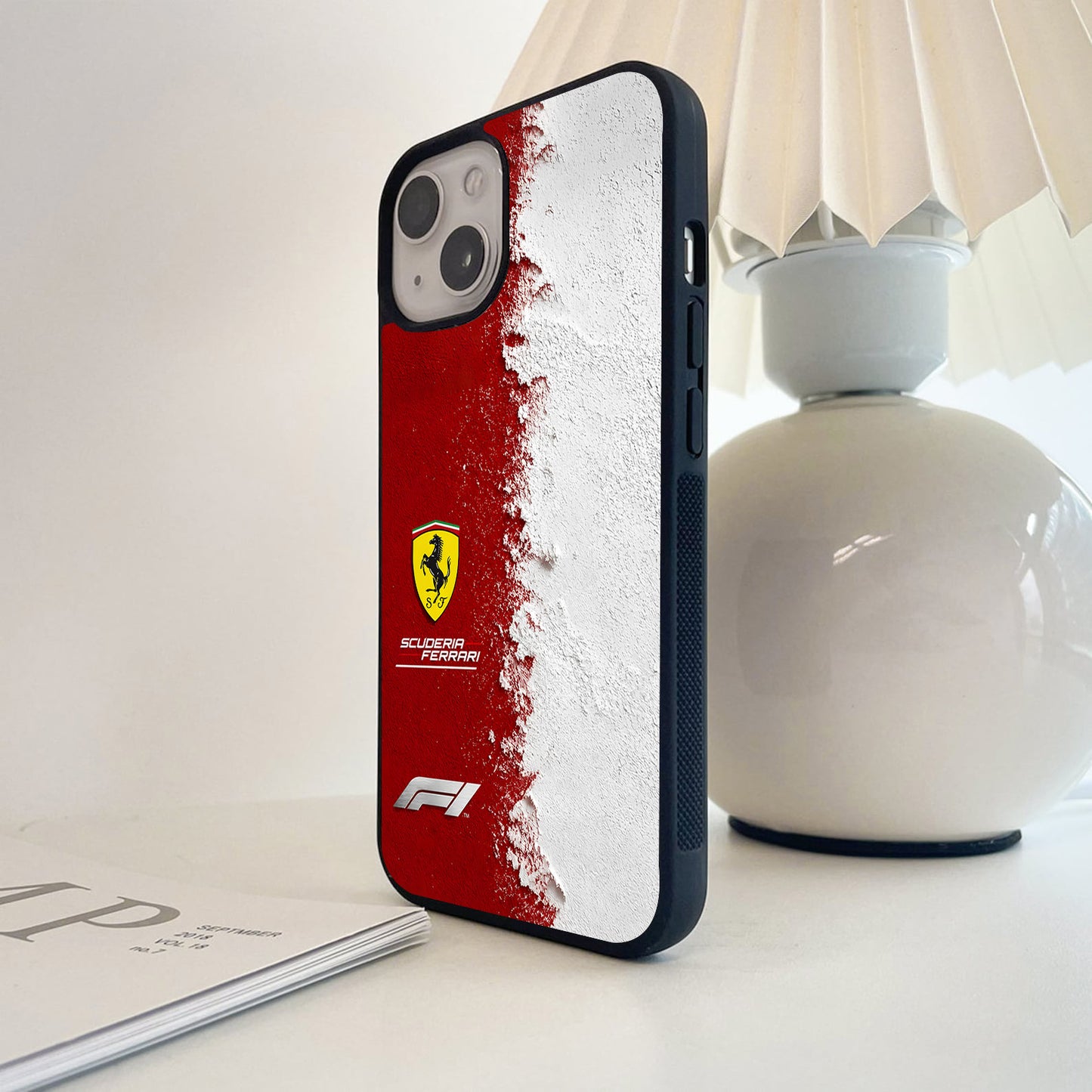 Scuderia Ferrari Racing Colors Glass Case