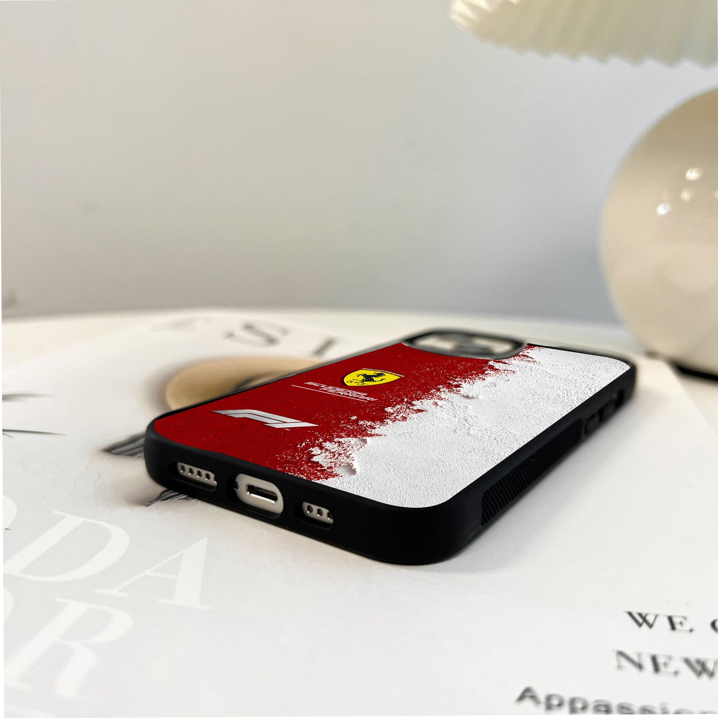 Scuderia Ferrari Racing Colors Glass Case
