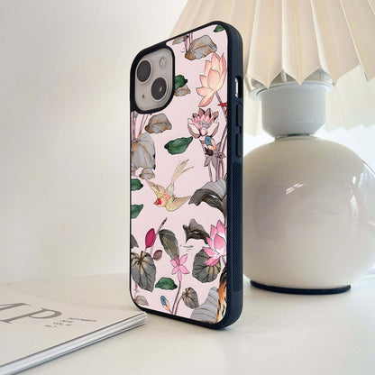 Whispering Floral Serenity Glass Case