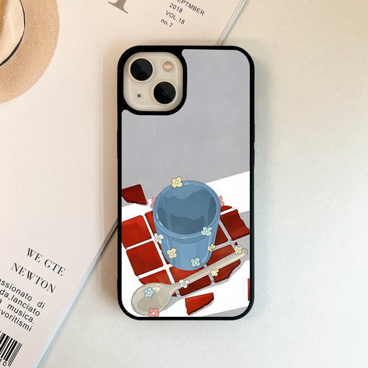 Flower Cup Art Glass Case