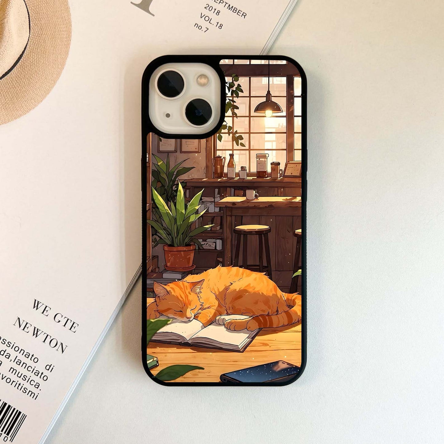 Cozy Cat Whiskers Glass Case