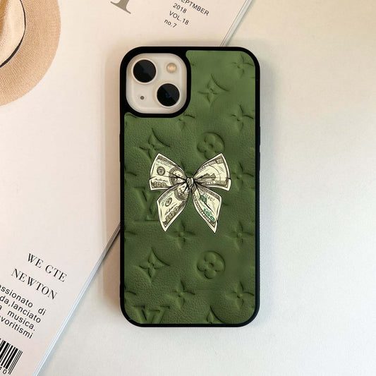 Money Bow LV Glass Case