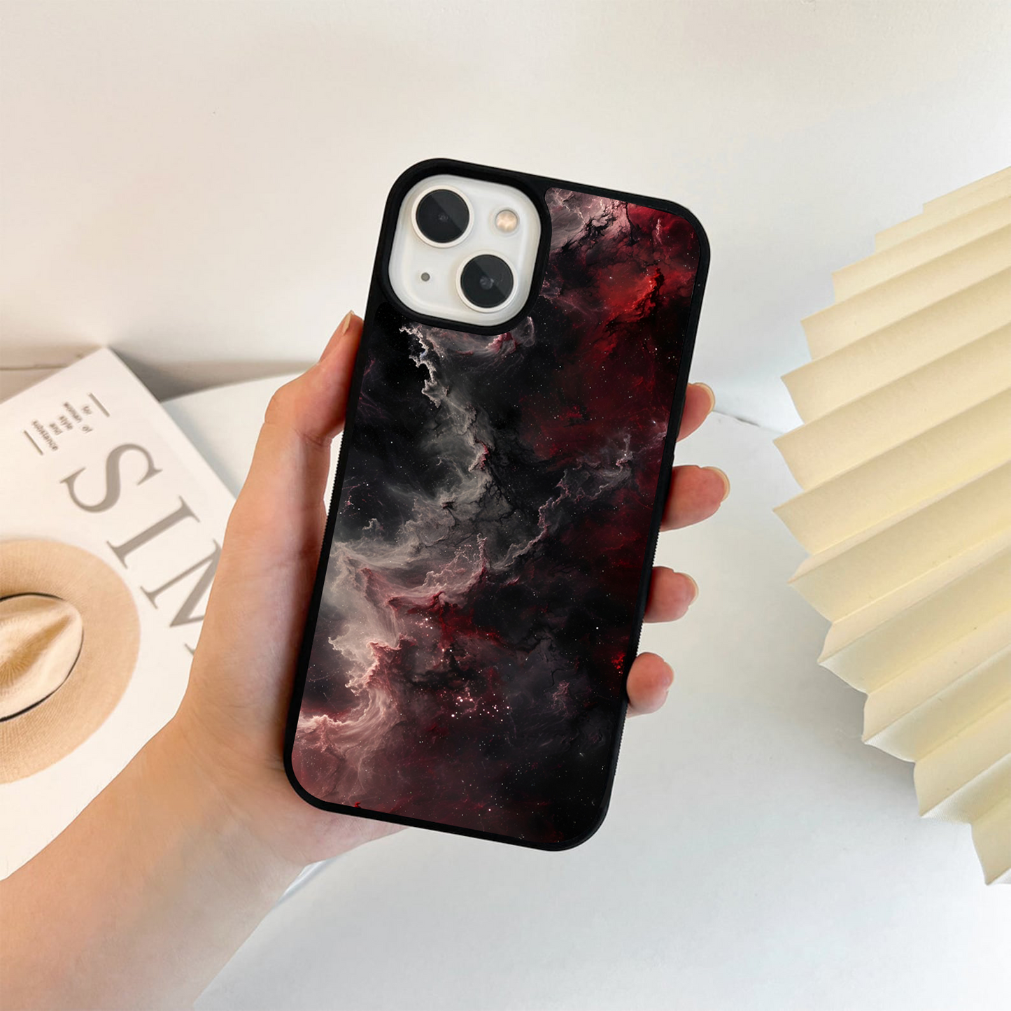 Marble Clouds Glass Case