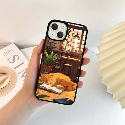 Cozy Cat Whiskers Glass Case