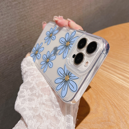 Sprout Blue Flower Clear Silicon Case Cover