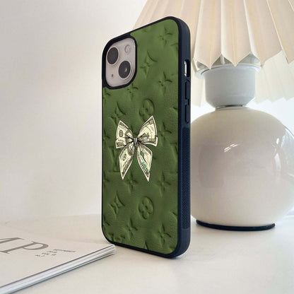 Money Bow LV Glass Case