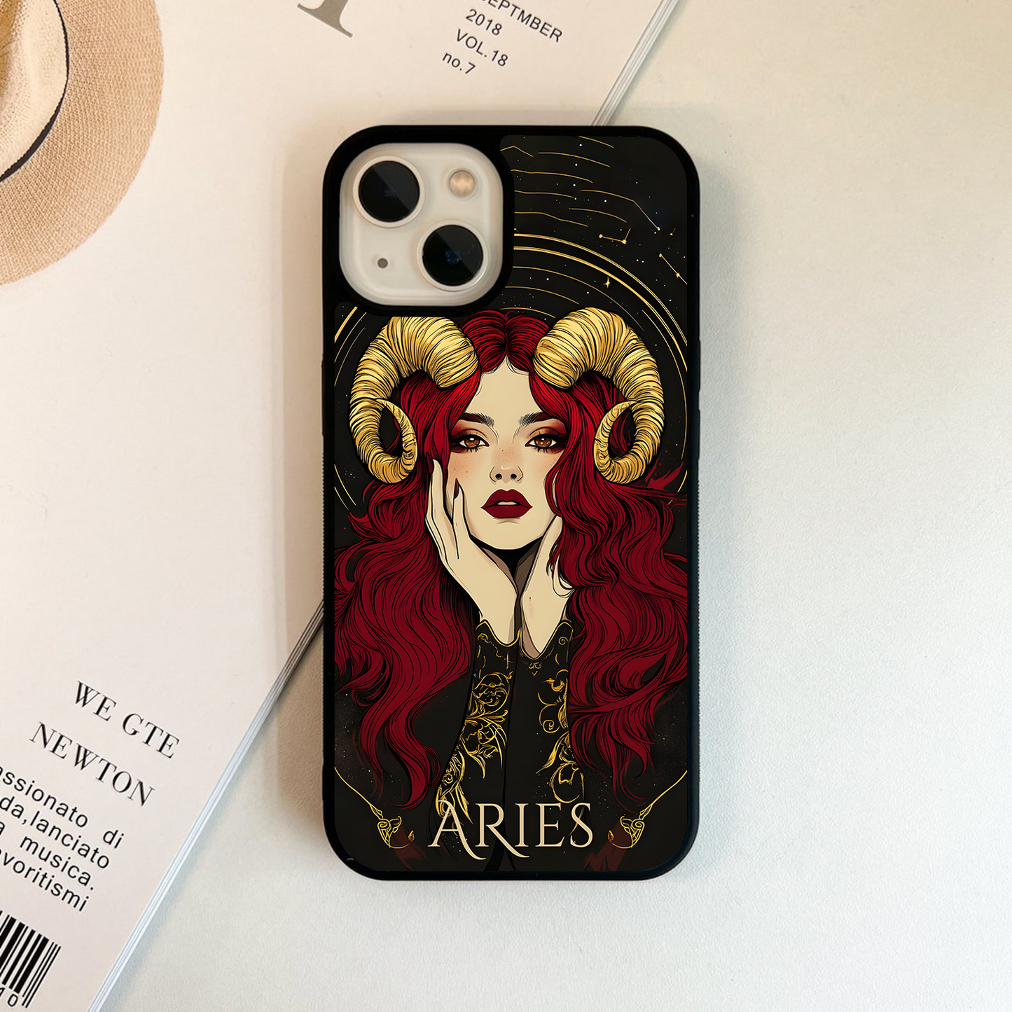 Zodiac Aries Glass Case