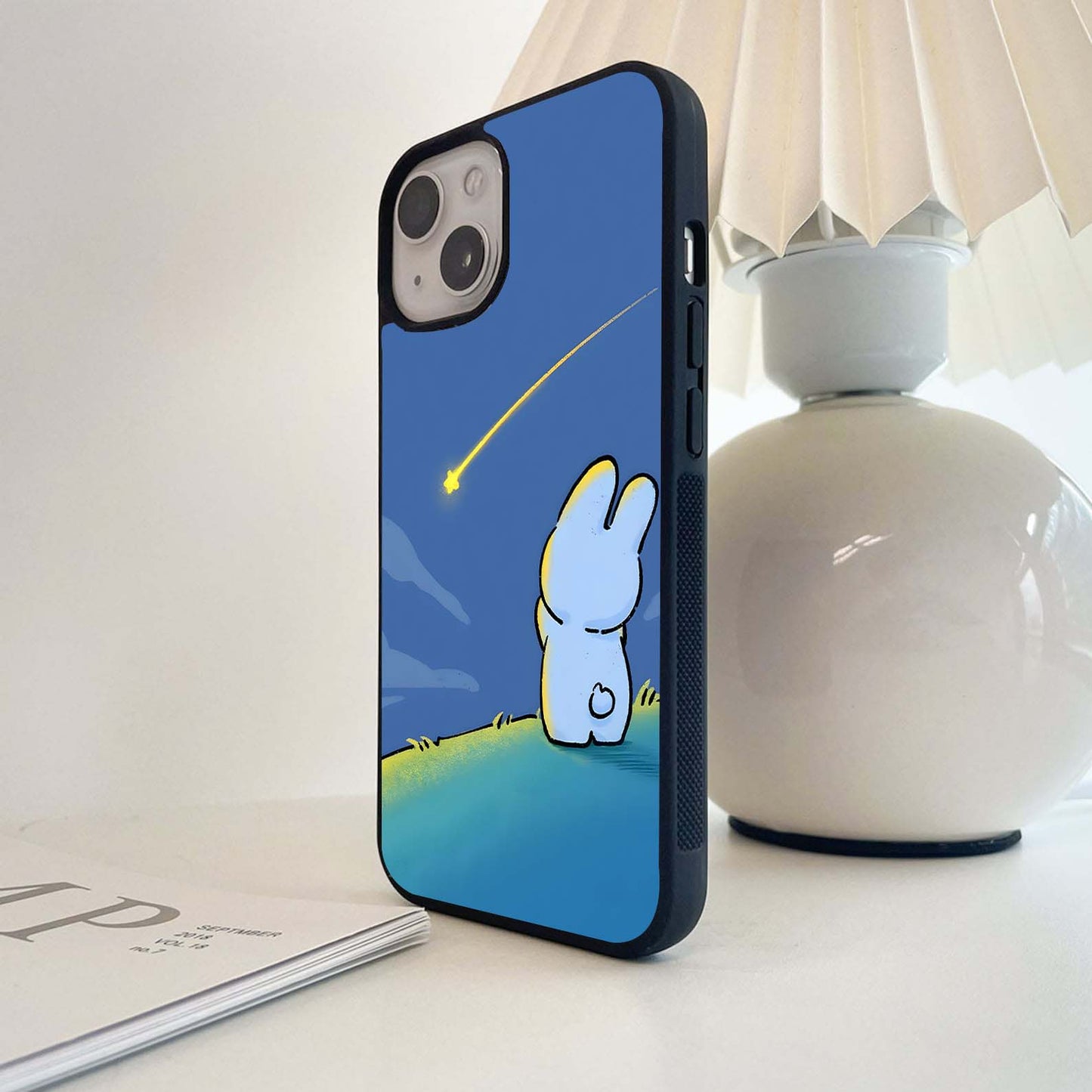 Wishing Star Bunny Glass Case