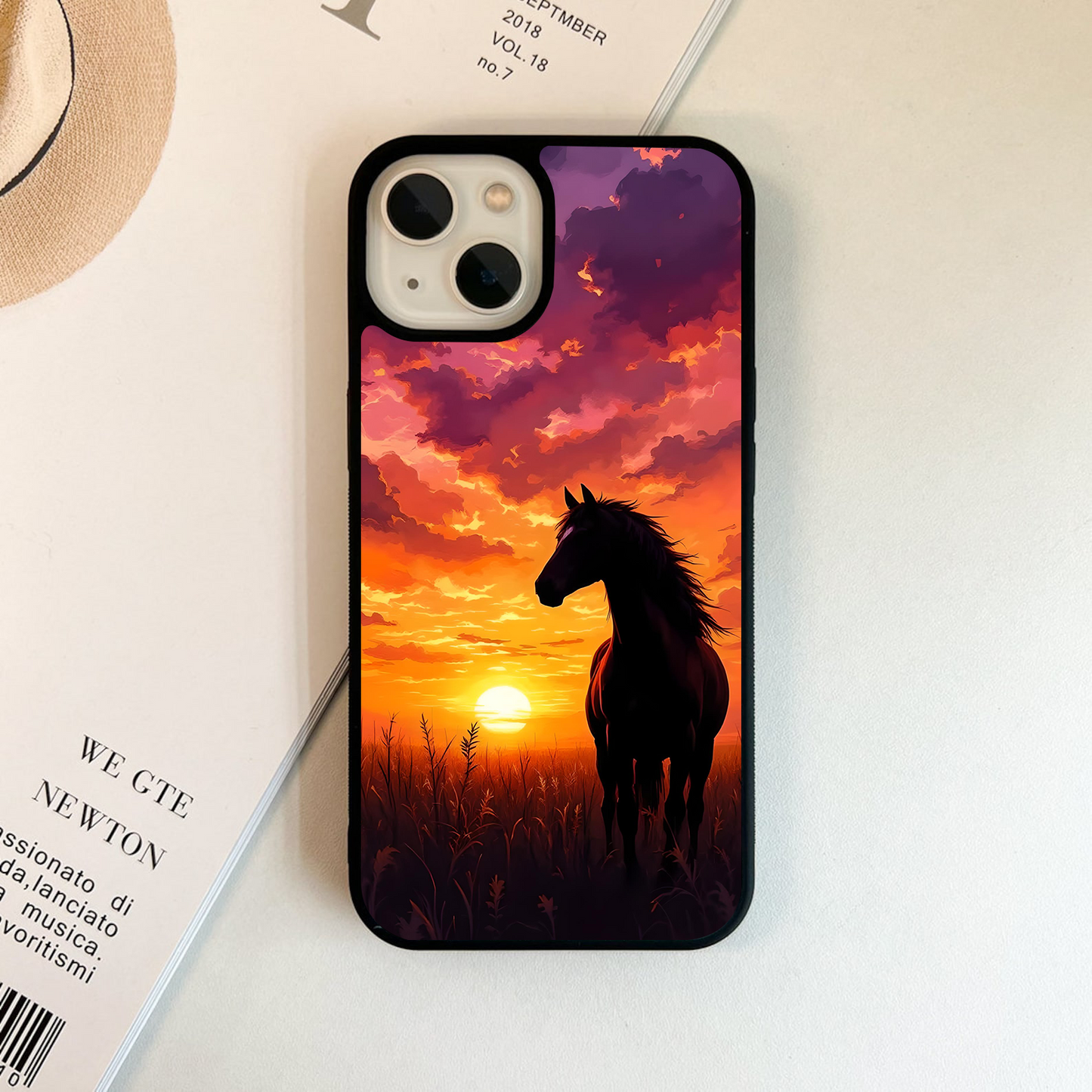 Wildfire Sunset Run Glass Case