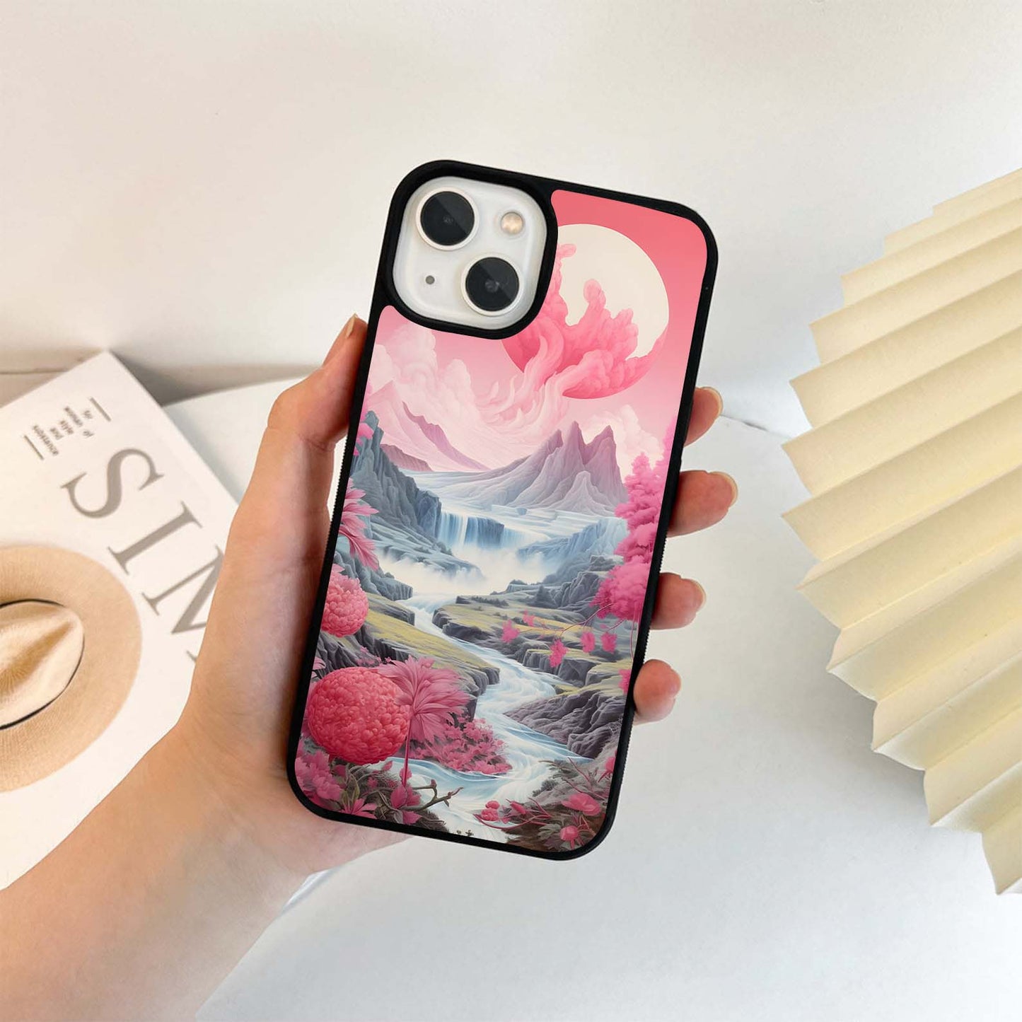 Cotton Moonrise  Glass Case