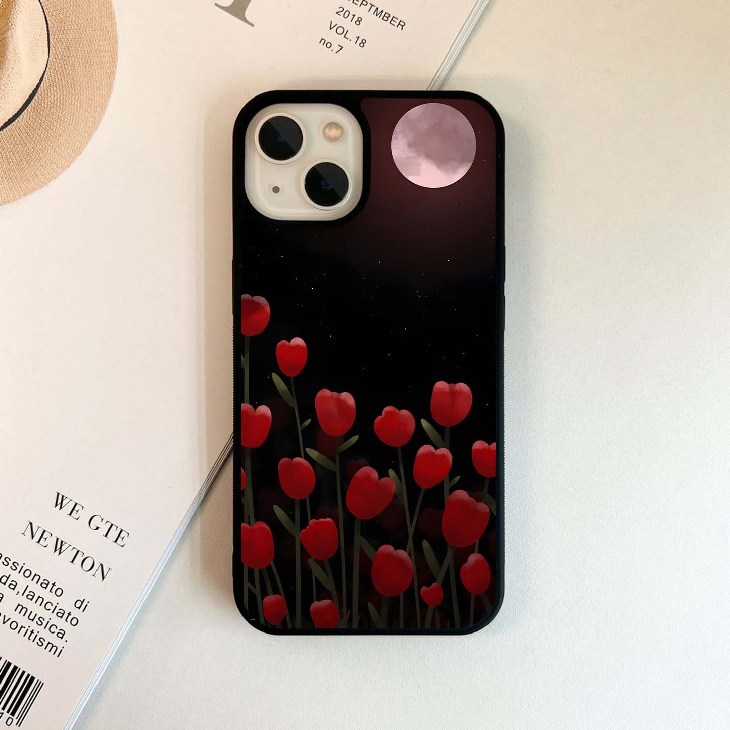 Midnight Bloom Moonlight Glass Case