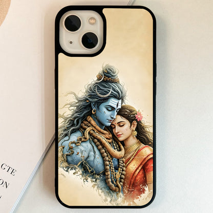 Shiv Parvati Love Glass Case
