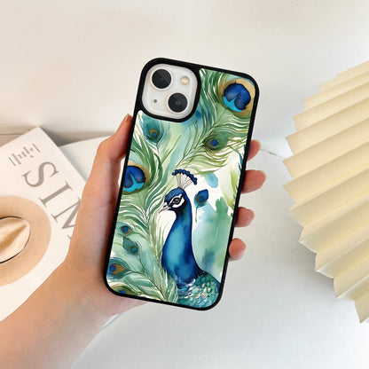 Peacock Animal Glass Case