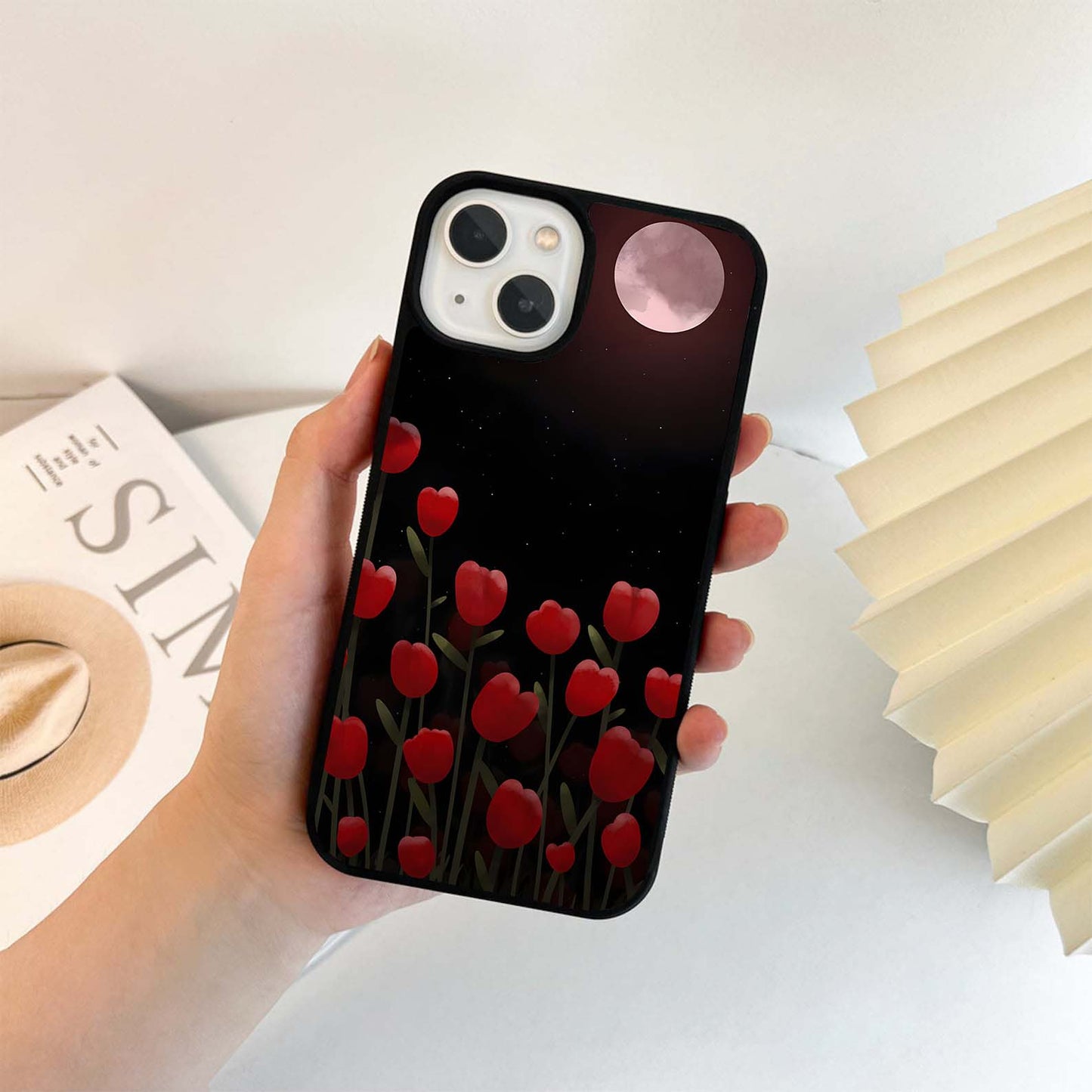 Midnight Bloom Moonlight Glass Case