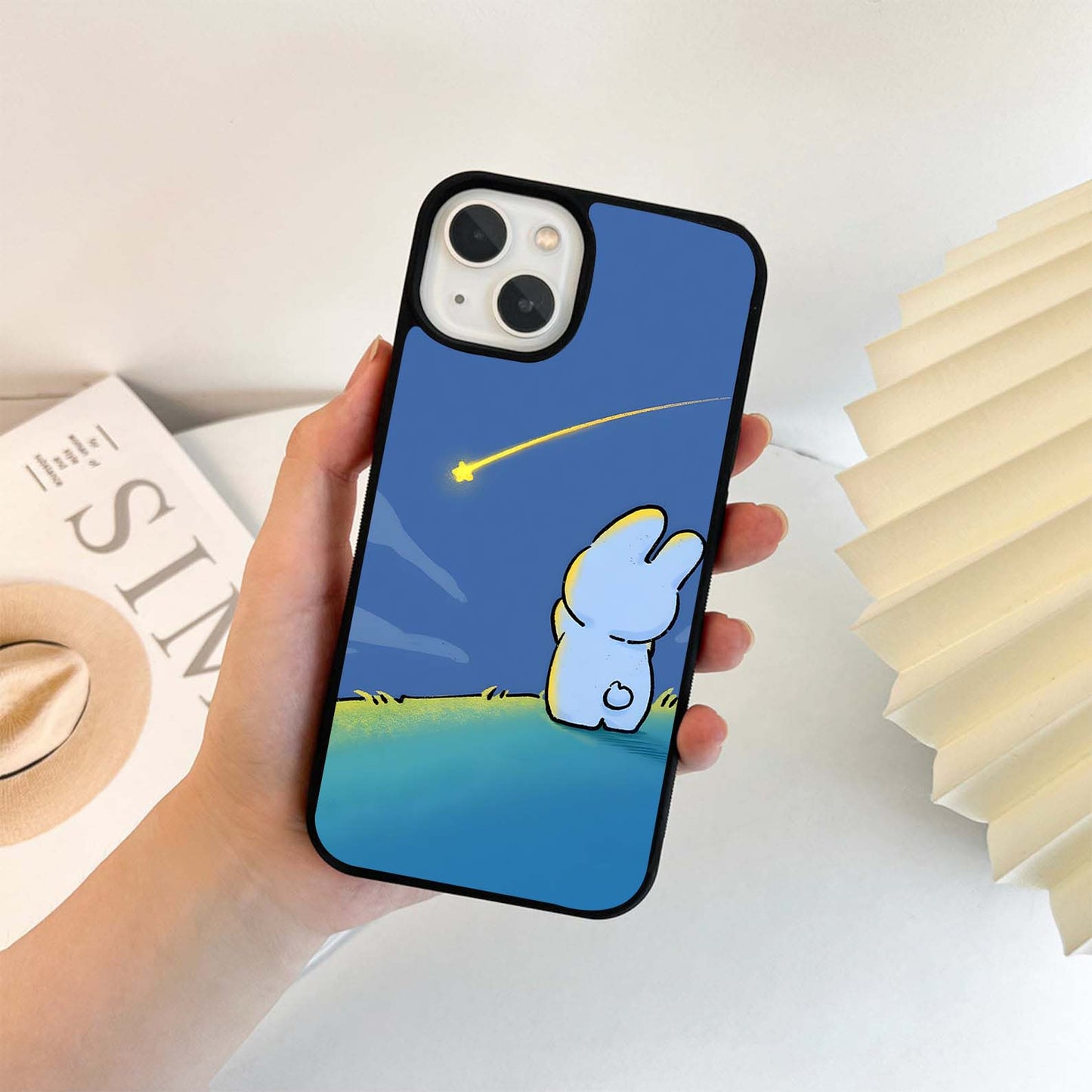 Wishing Star Bunny Glass Case