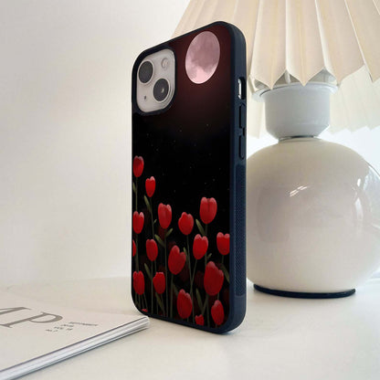 Midnight Bloom Moonlight Glass Case