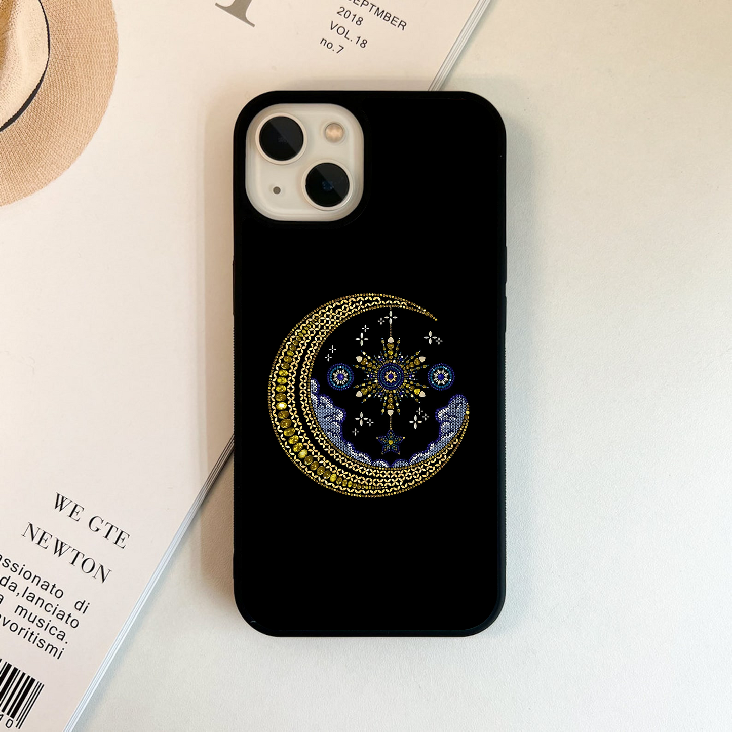 Golden Crescent Dream Glass Case