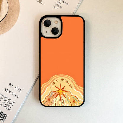 Inner Orange Retro  Quote Glass Case
