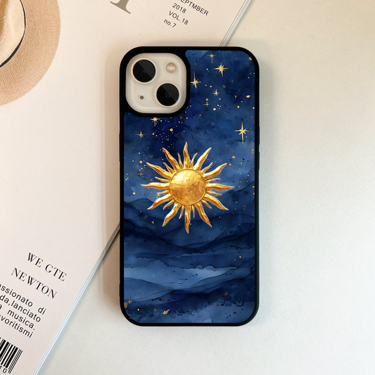 Celestial Blue Glow Glass Case