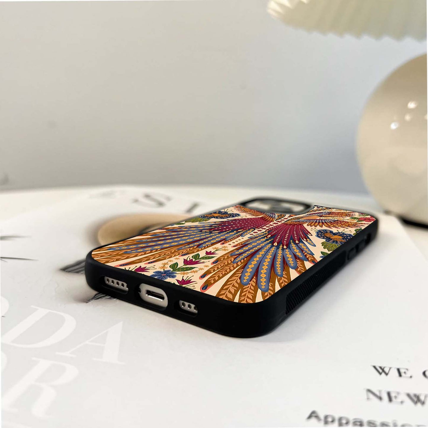 Majestic Phoenix Bloom Glass Case