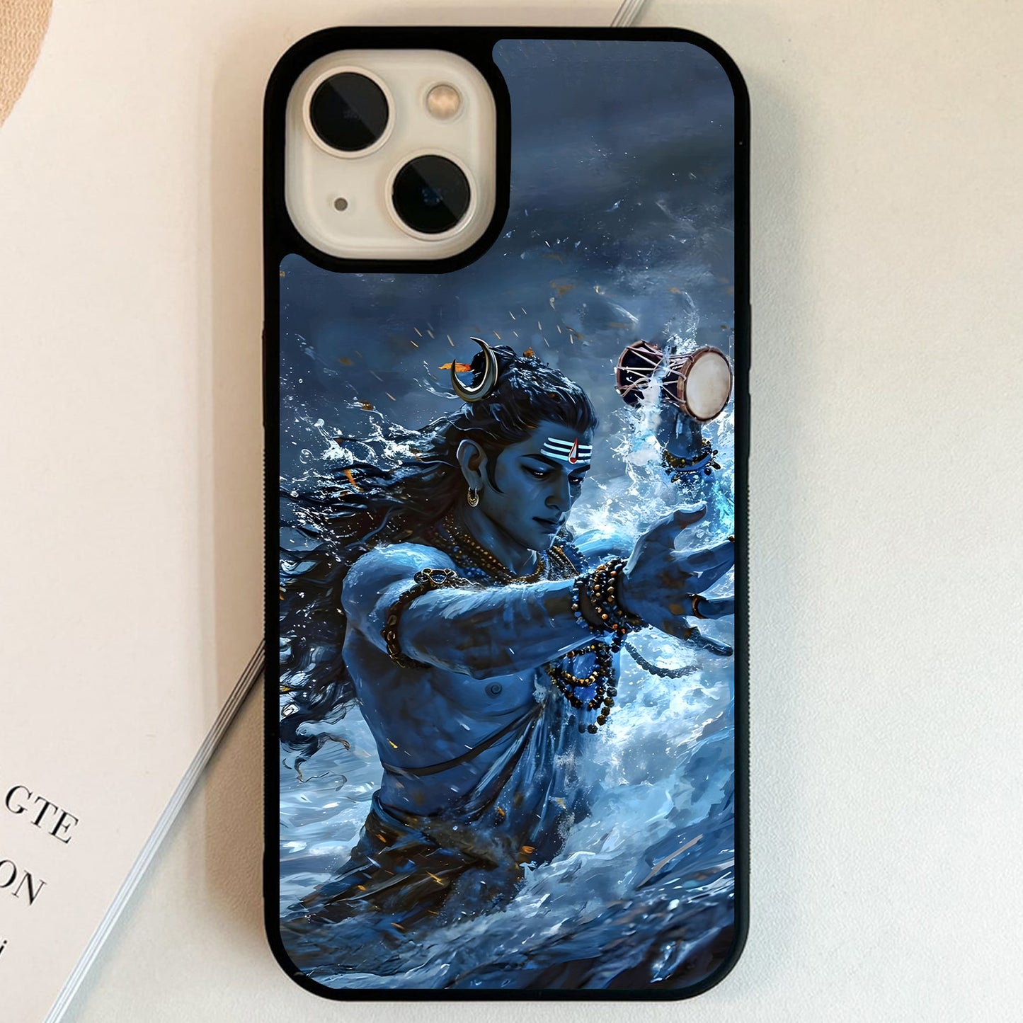 Shiva Cosmic Waves Glass Case
