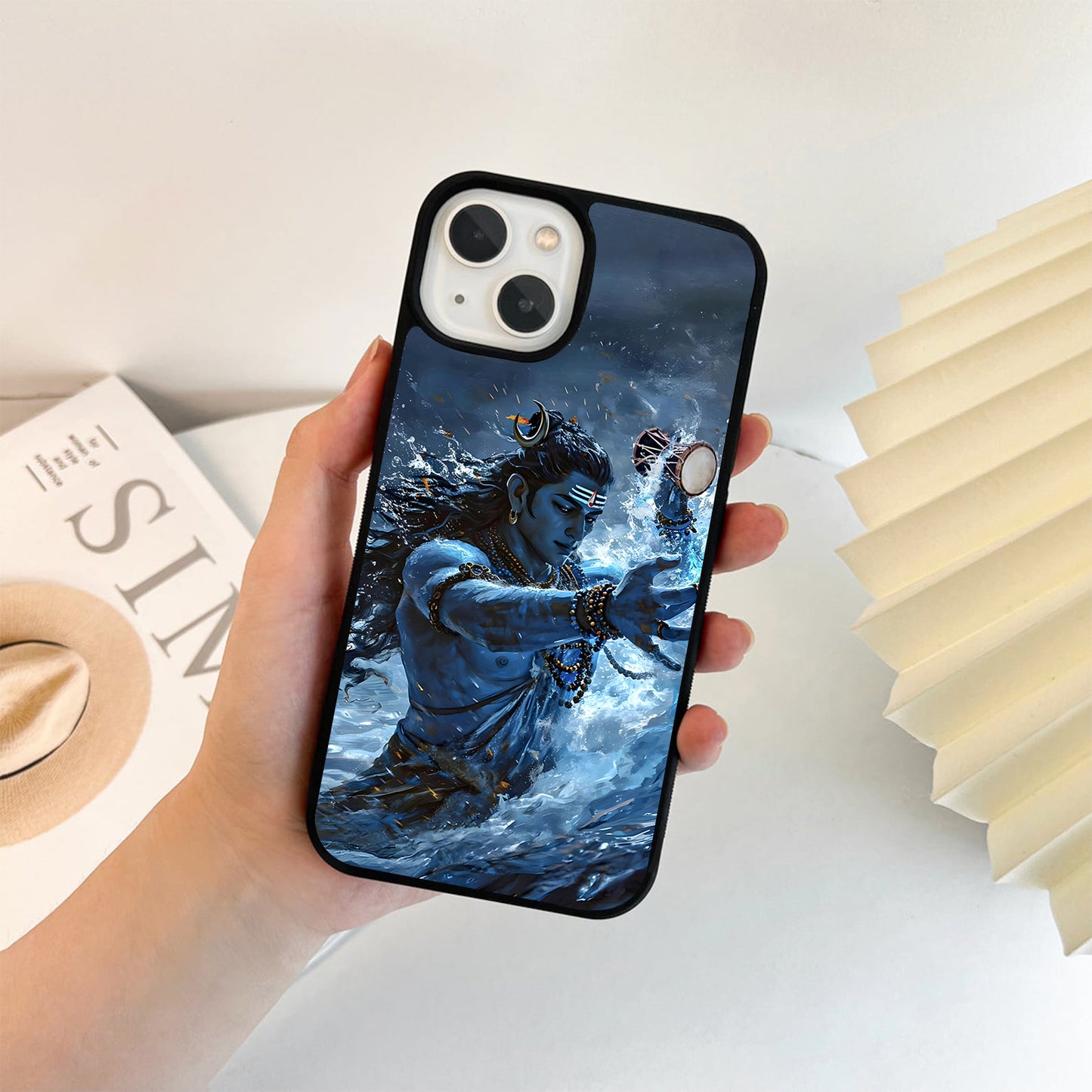 Shiva Cosmic Waves Glass Case