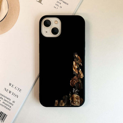 Dark Florals Blooming Glass Case