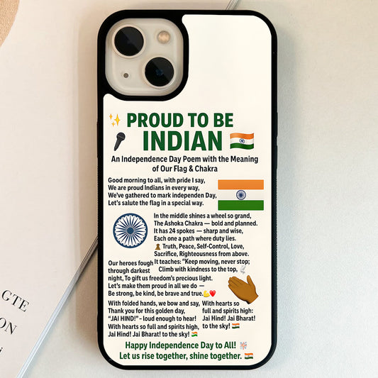Proud To Be India Glass Case