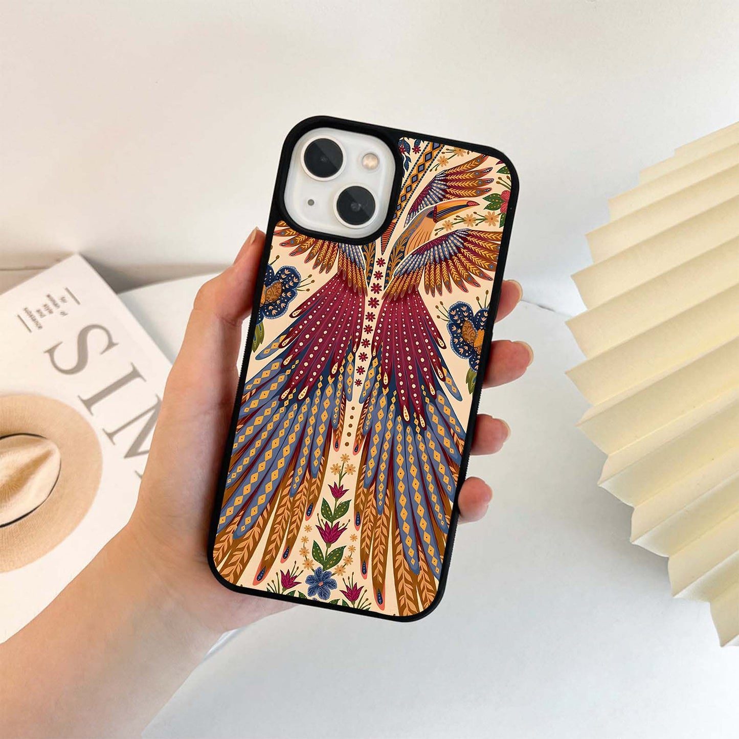 Majestic Phoenix Bloom Glass Case