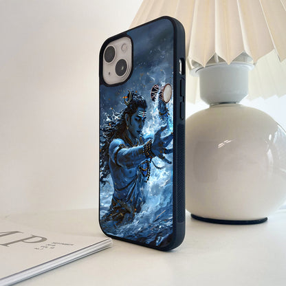 Shiva Cosmic Waves Glass Case