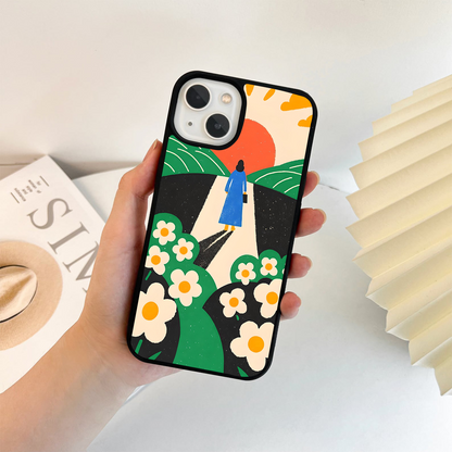 Daisy Path to Sunris Glass Case