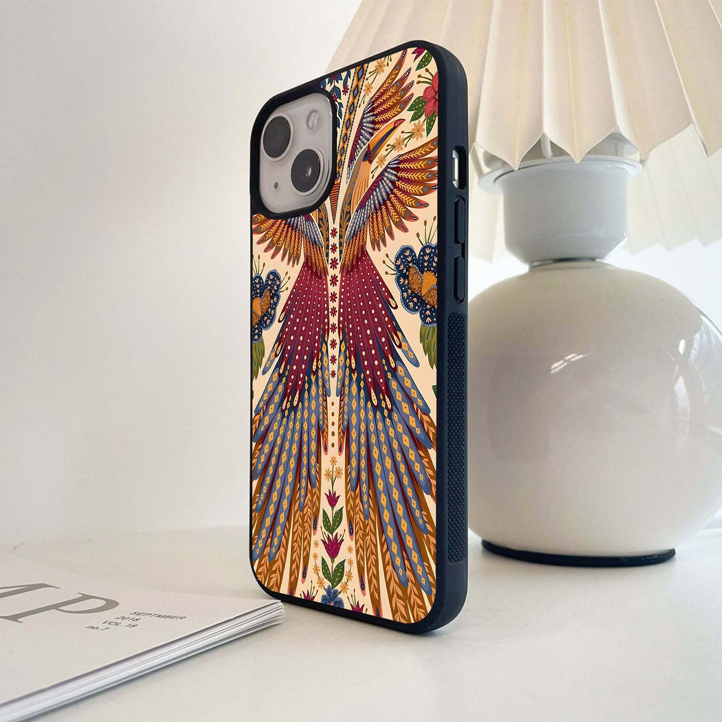 Majestic Phoenix Bloom Glass Case