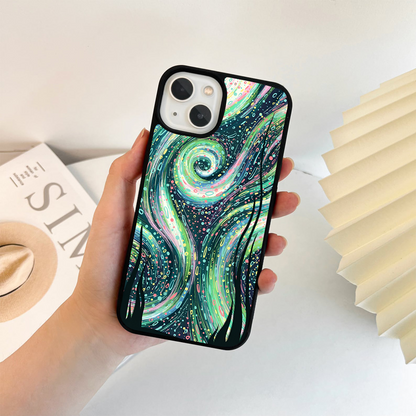 Aurora Swirl Night Glass Case