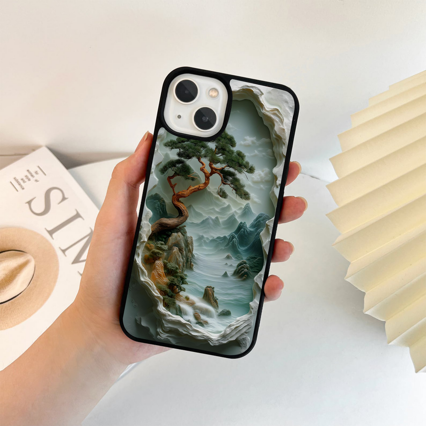 Twisted Tree in Foggy Glass Case