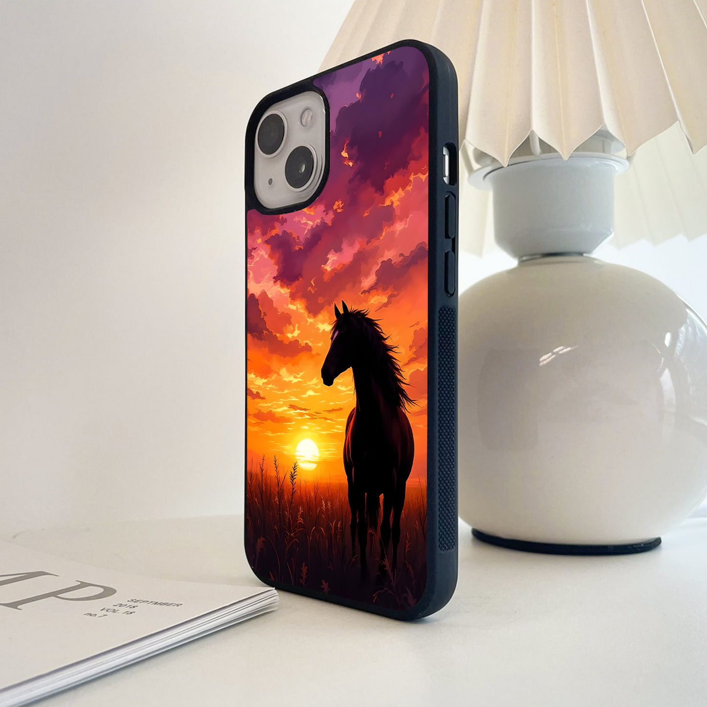 Wildfire Sunset Run Glass Case