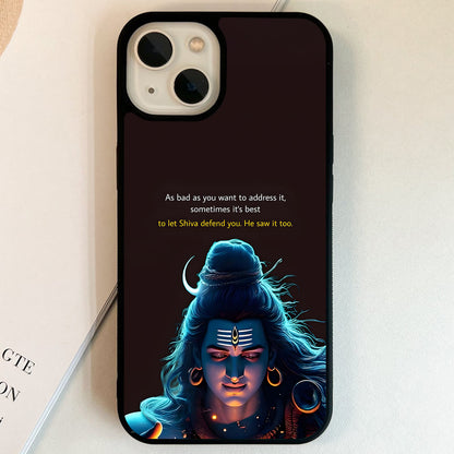 Shiva Divine Protection Glass Case