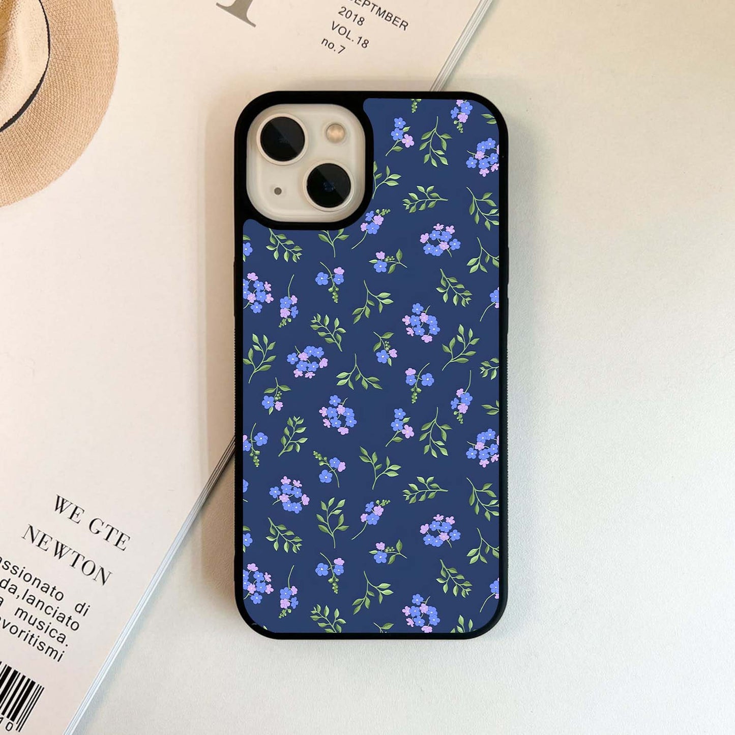 Midnight Garden Blossoms Glass Case