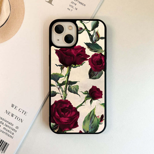 Mystic Rose Art Glass Case