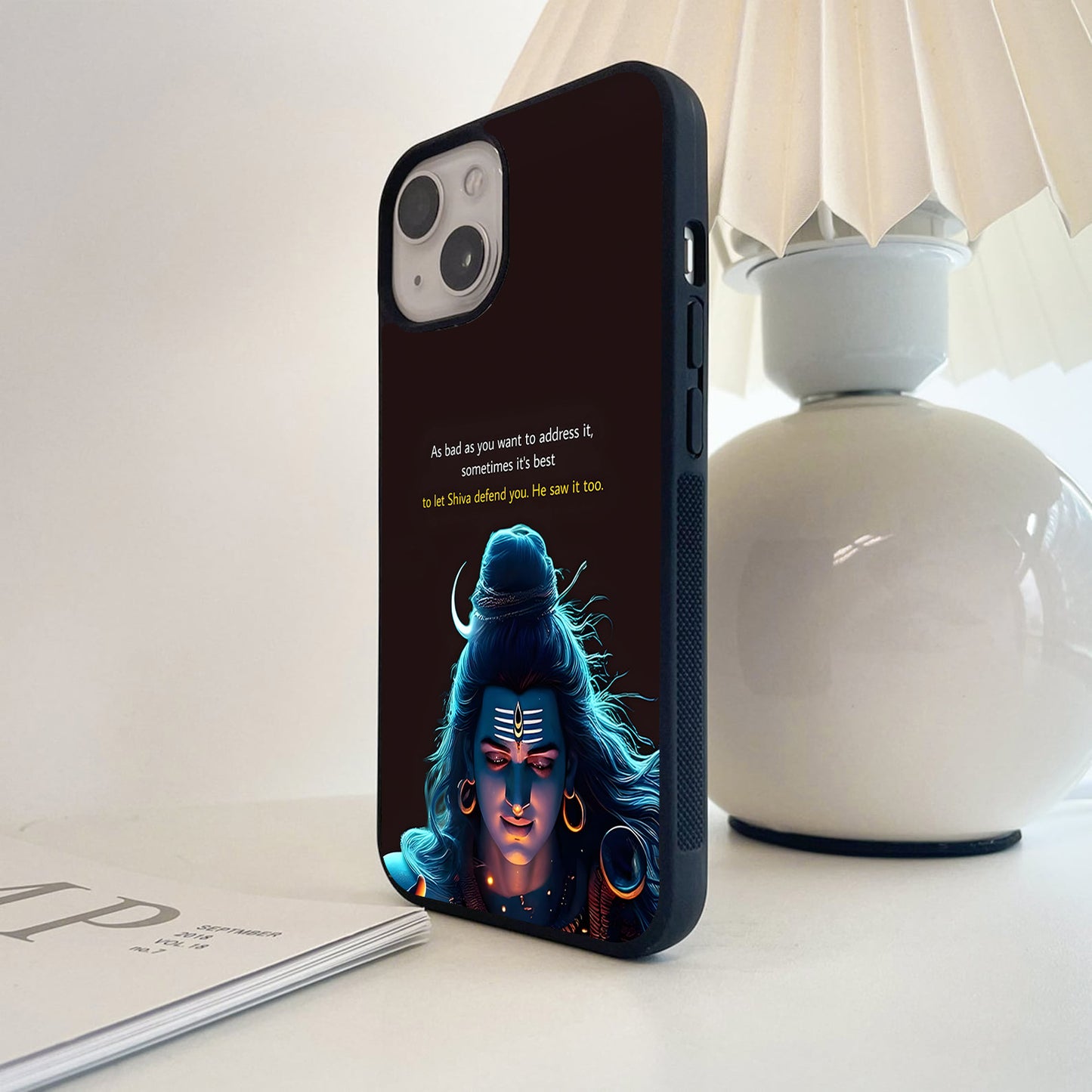 Shiva Divine Protection Glass Case