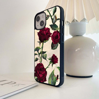 Mystic Rose Art Glass Case