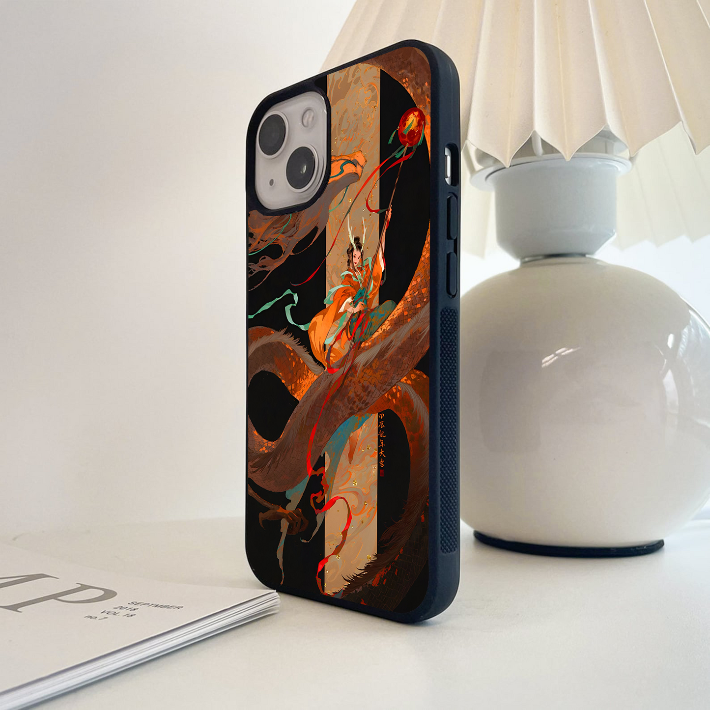 Golden Dragon Empres Glass Case