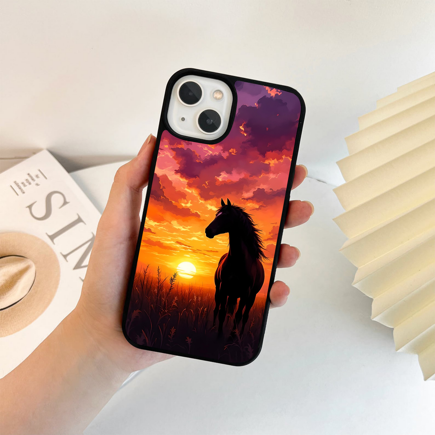 Wildfire Sunset Run Glass Case