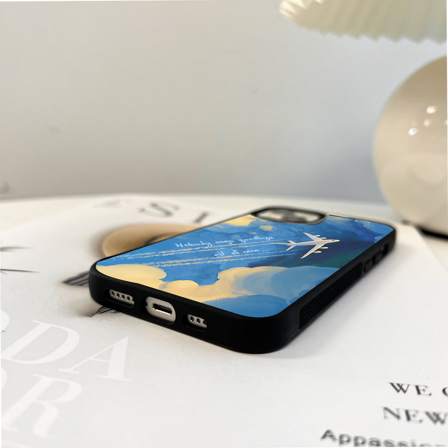 Goodbye In Skies Glass Case