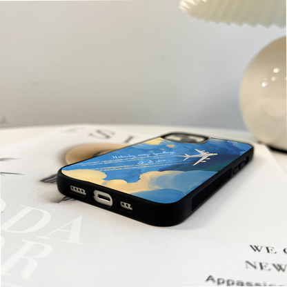 Goodbye In Skies Glass Case