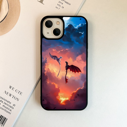 Dragons In Love Glass Case